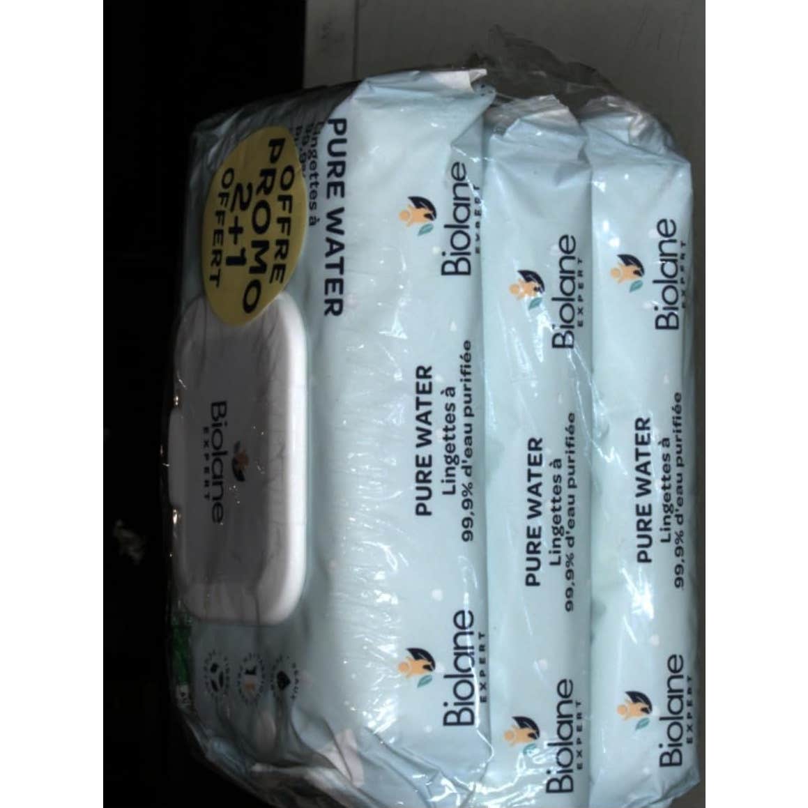 Biolane Expert Pro Pack Toallitas Pure Water 3x60uds