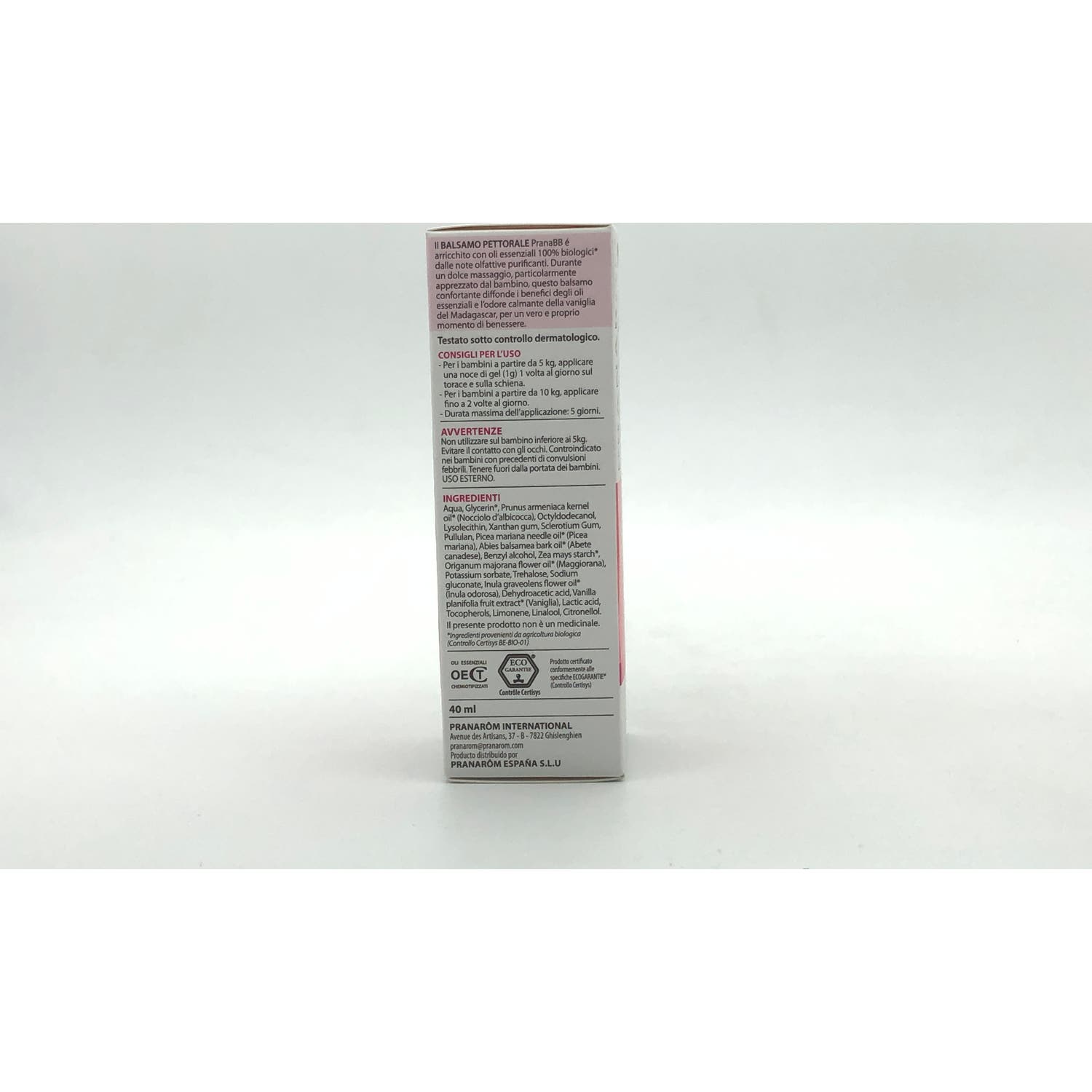 Pranarôm PranaBB Bálsamo Pectoral BIO 40ml