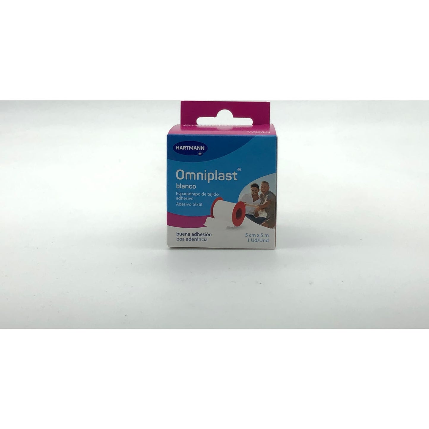 Omniplast esparadrapo hipoalérgico tejido resistente 5mx5cm 1ud
