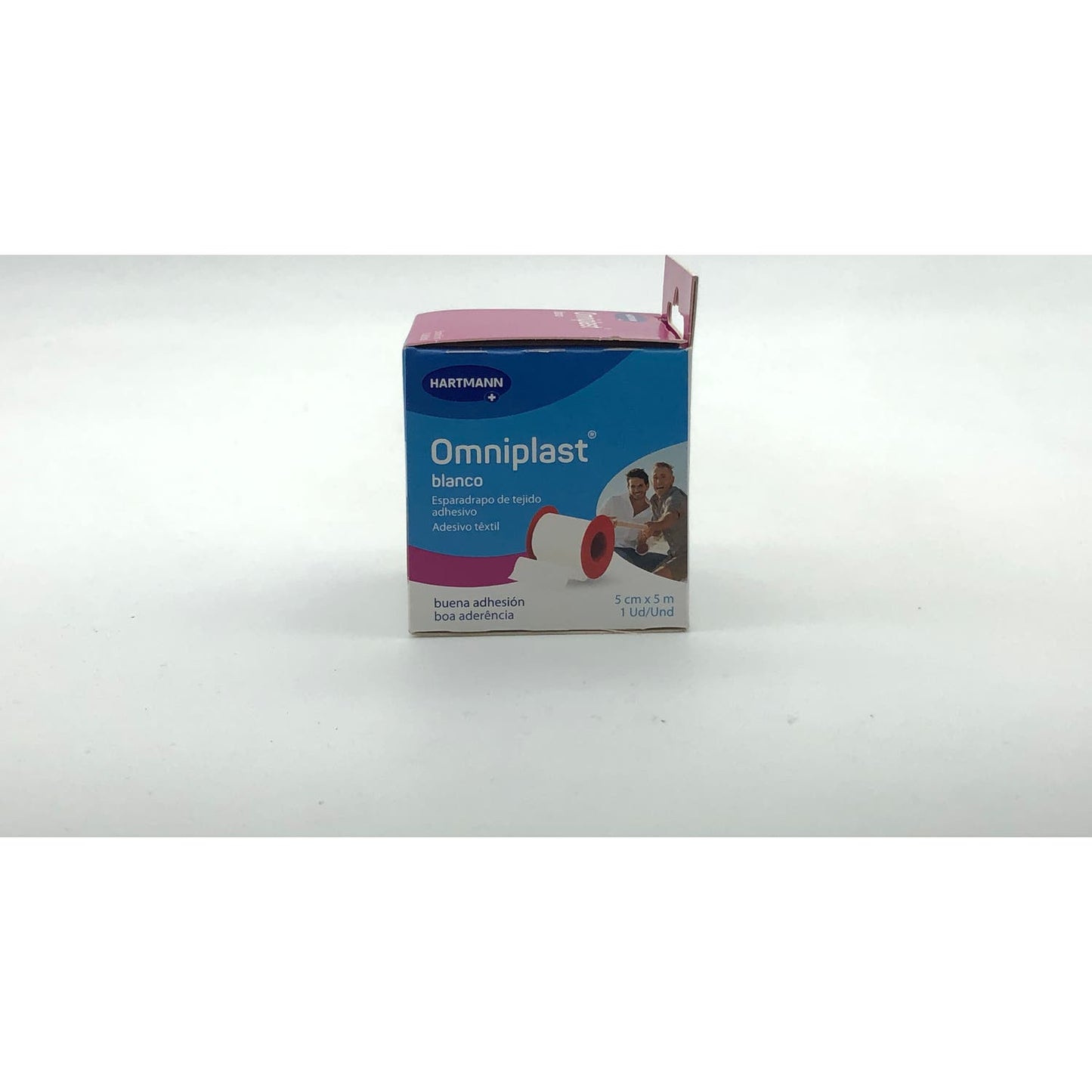 Omniplast esparadrapo hipoalérgico tejido resistente 5mx5cm 1ud
