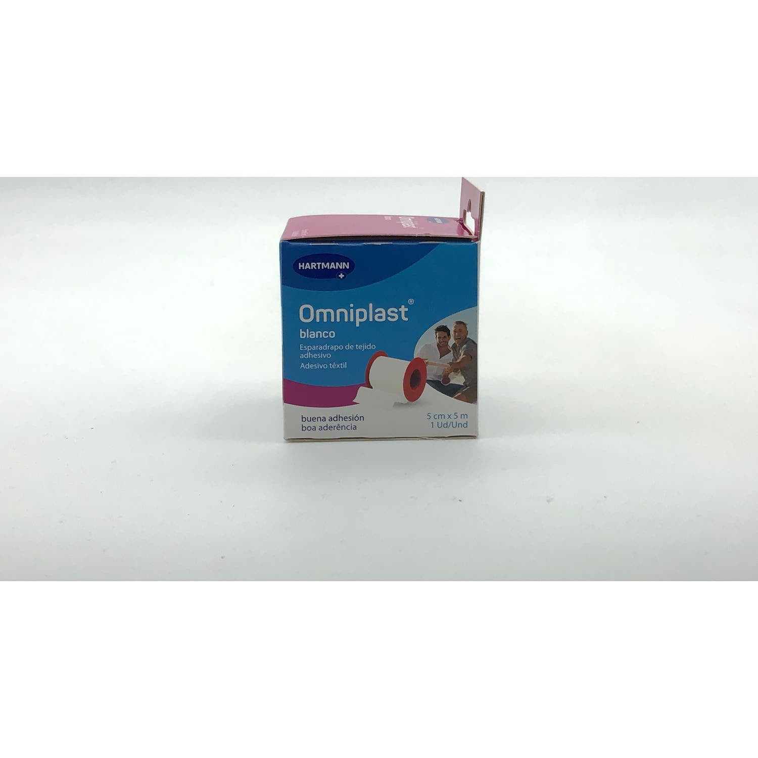 Omniplast esparadrapo hipoalérgico tejido resistente 5mx5cm 1ud