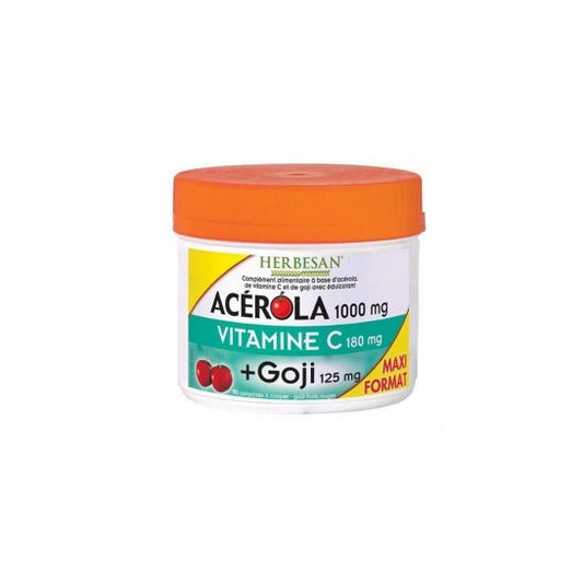 Herbesan Acerola 1000 + Goji Maxi Pot 90 comprimidos