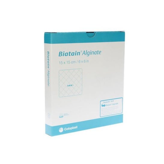Biatain Alginate Pansement Absorbant 15x15cm 10uds