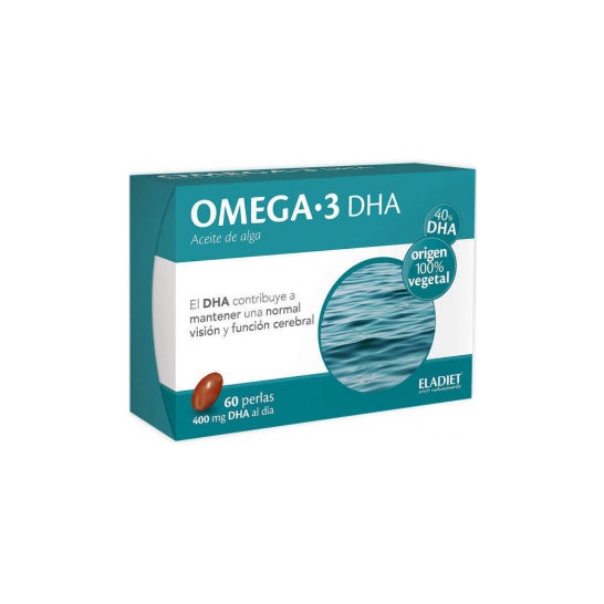 Omega 3 Dha Aceite De Alga Eladiet 60 Perlas