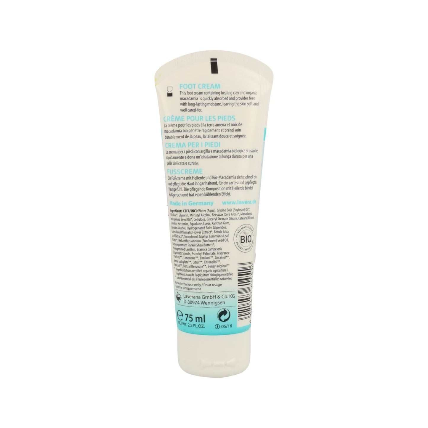 Lavera Crema Pies Basis Sensitive 75ml