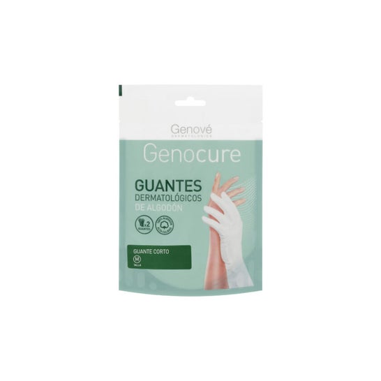 Genové guantes dermatológico algodón T-pequeña 1ud