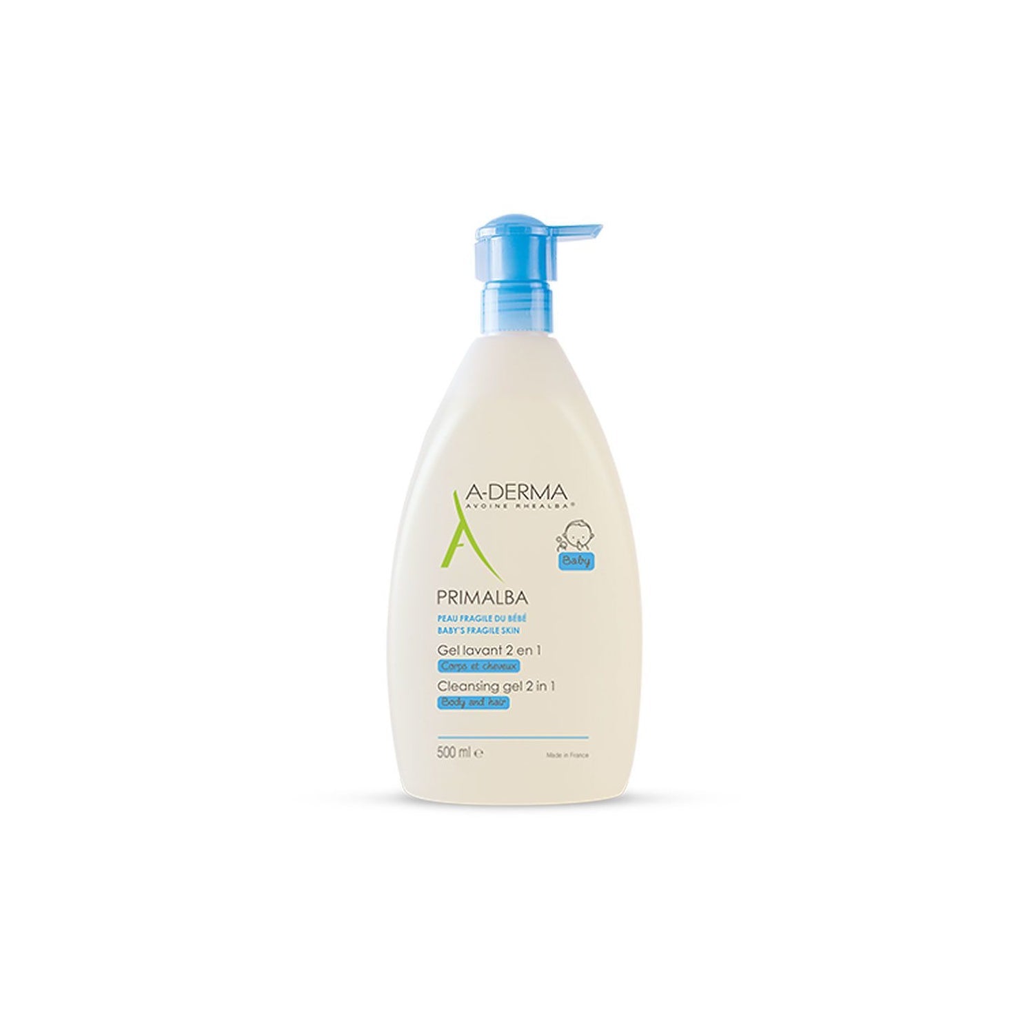 A-Derma Primalba Gel de Baño 2en1 Cuerpo y Cabello 500ml