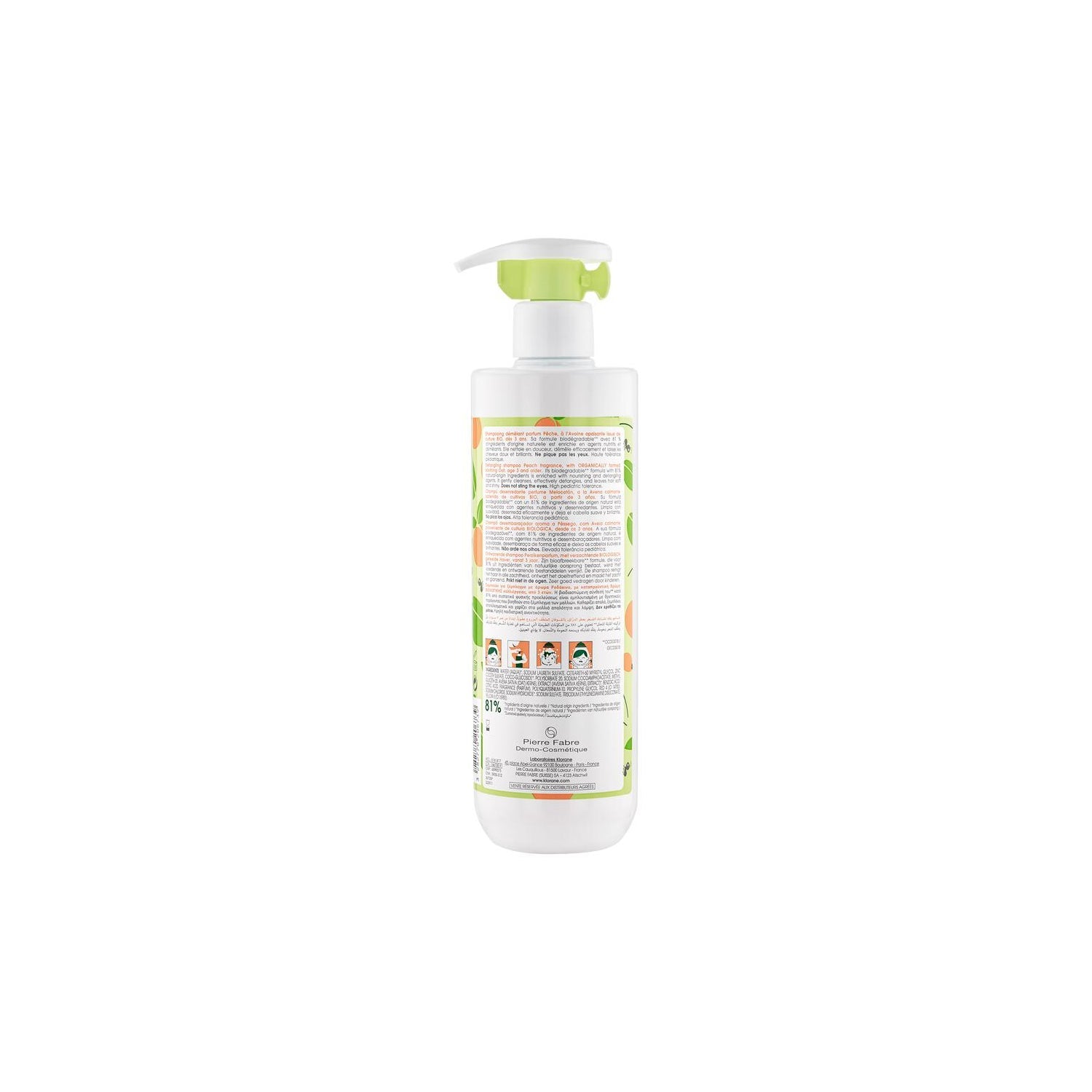 Klorane Junior Champú Melocotón 500ml