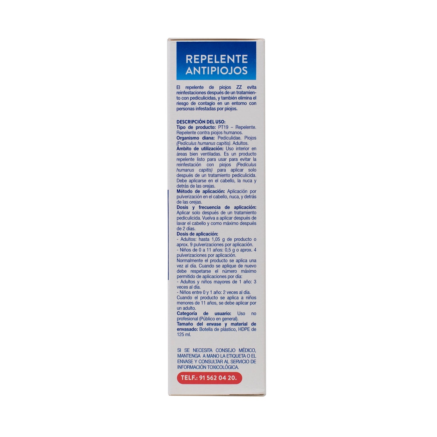 Zz Repelente Antipiojos 125ml