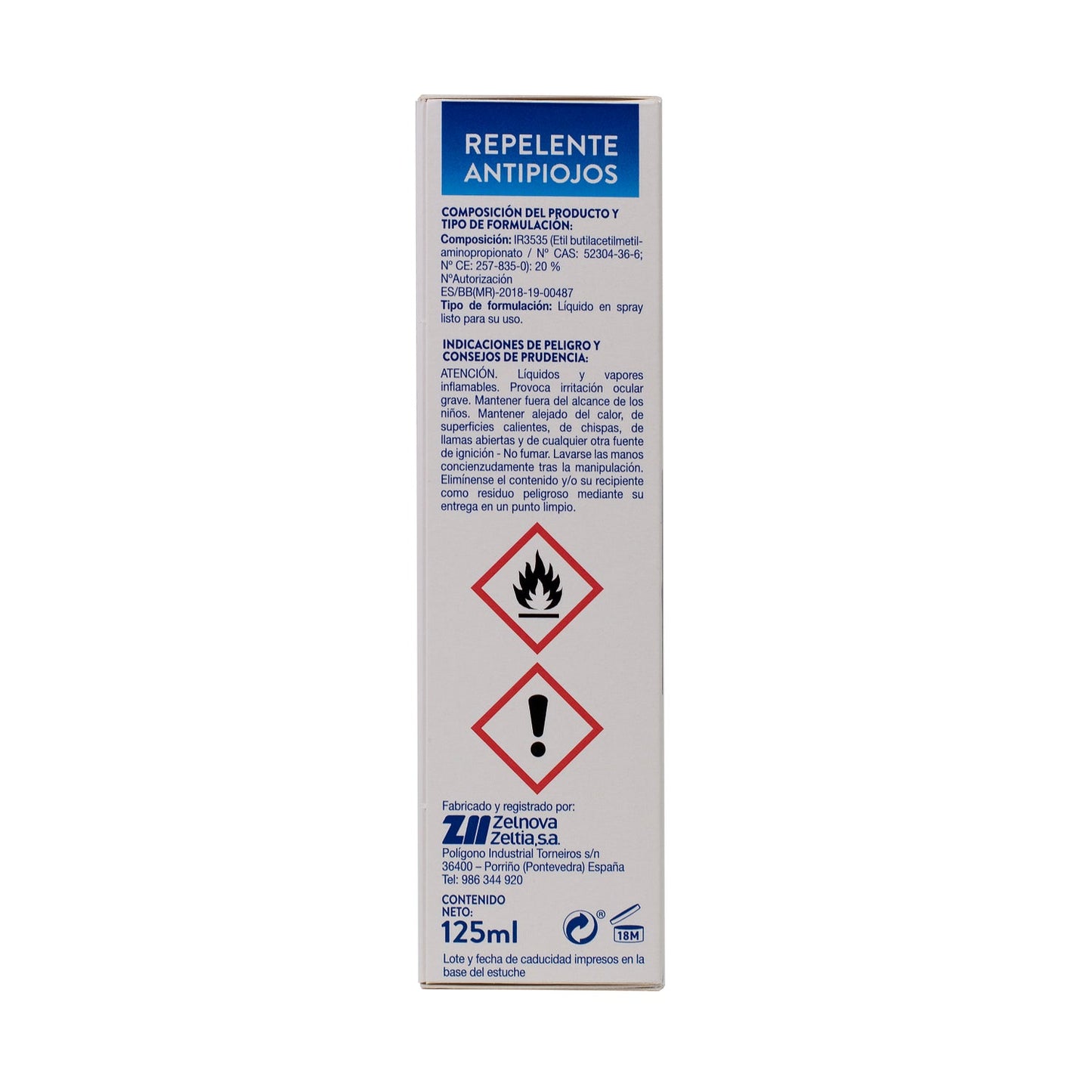Zz Repelente Antipiojos 125ml