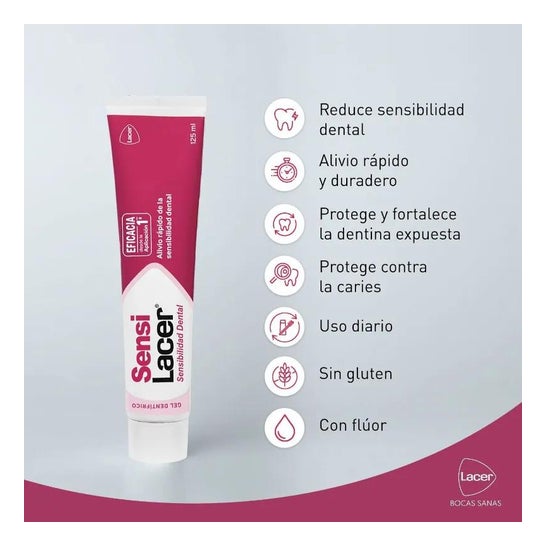 Lacer SensiLacer Sensibilidad Dental Gel Dentífrico con Flúor 125ml