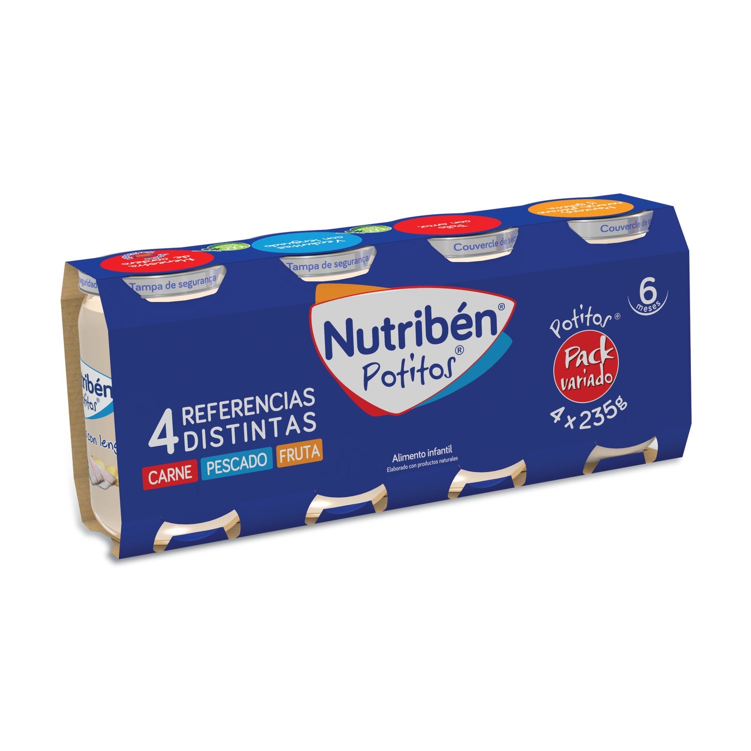 Potitos Nutribén Pack Variado 4X1 4udsX235g