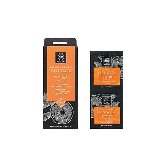 Apivita Mascarilla Facial Resplandor Naranja 2x8ml