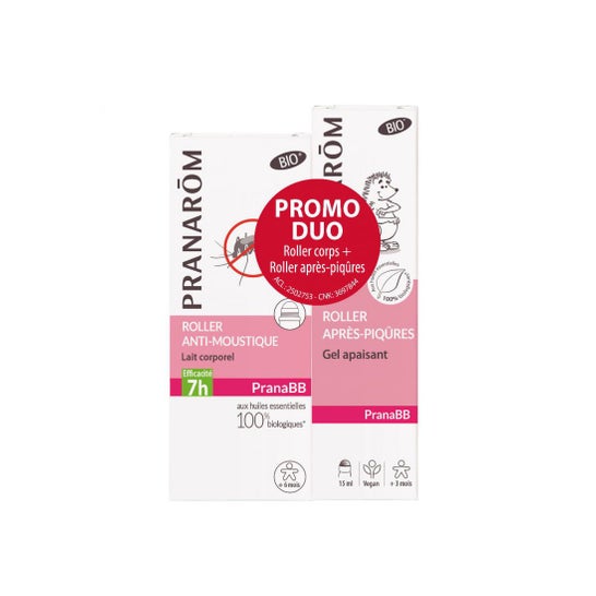 Pranarôm PranaBB Rollon Antimosquitos BIO 30ml + Roll-on Postpicaduras BIO 15ml