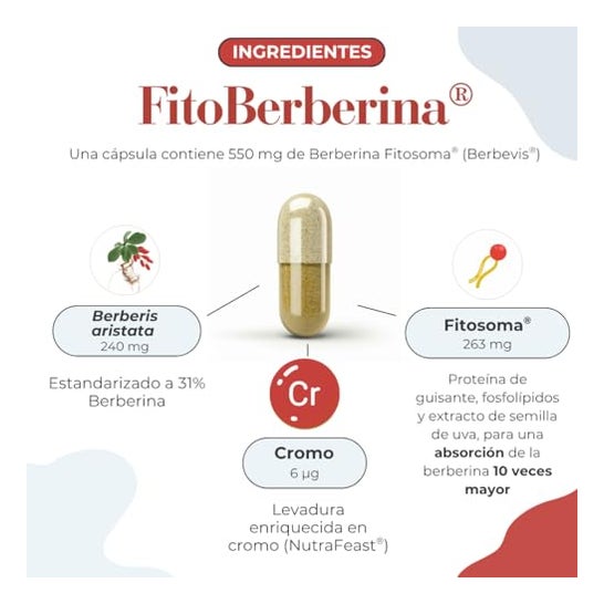 100% Natural FitoBerberina 30caps