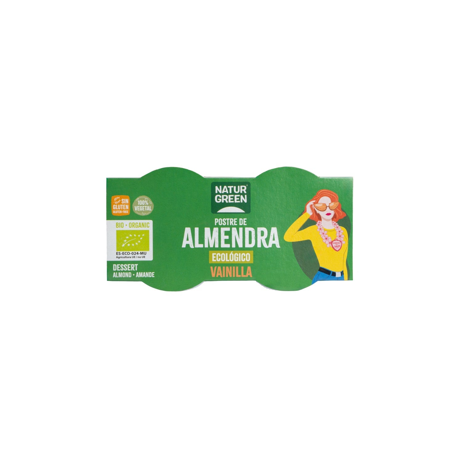 Naturgreen Postre Ecológico De Almendra Y Vainilla (2x125 G)