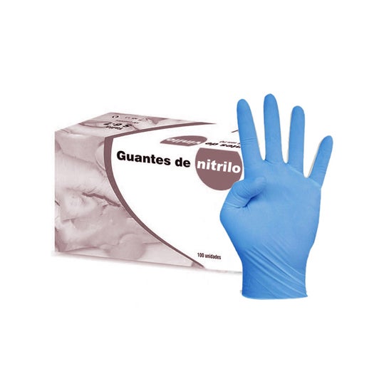 Dispomedic guantes de Nitrilo Sin Polvo Medianos 100 uds