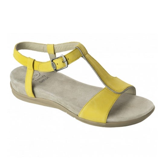 Scholl Nashira Sandalia Memory Cushion Amarillo Talla 36 1 Par