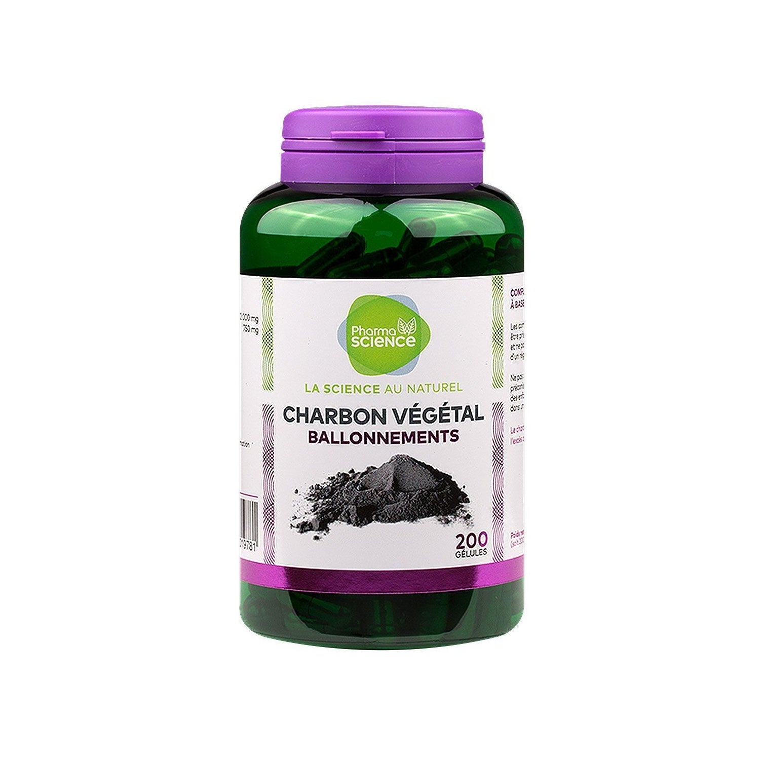 Pharmascience Carbón vegetal 200caps