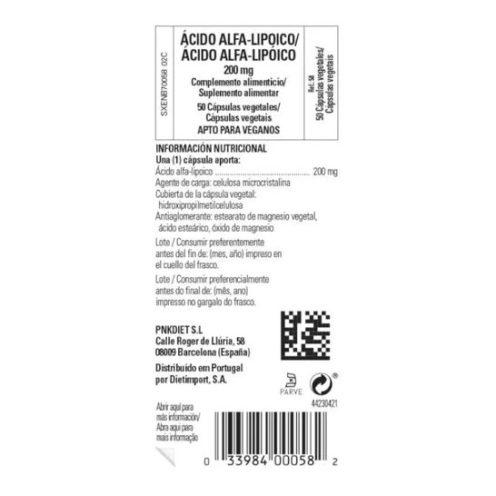 Solgar Ácido Alfa-Lipoico 200mg 50vcaps