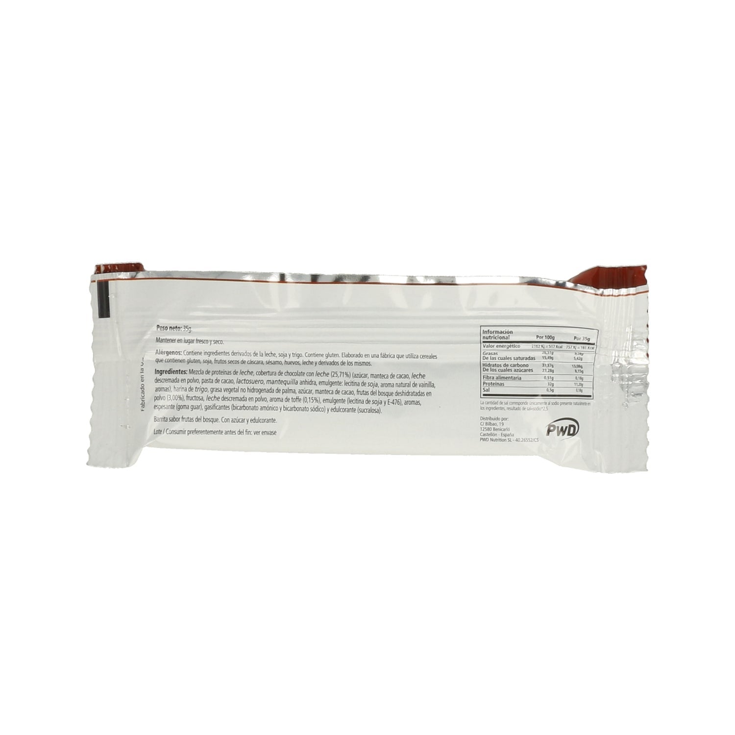Pwd Barra Protein Meal Frutas del Bosque 35g