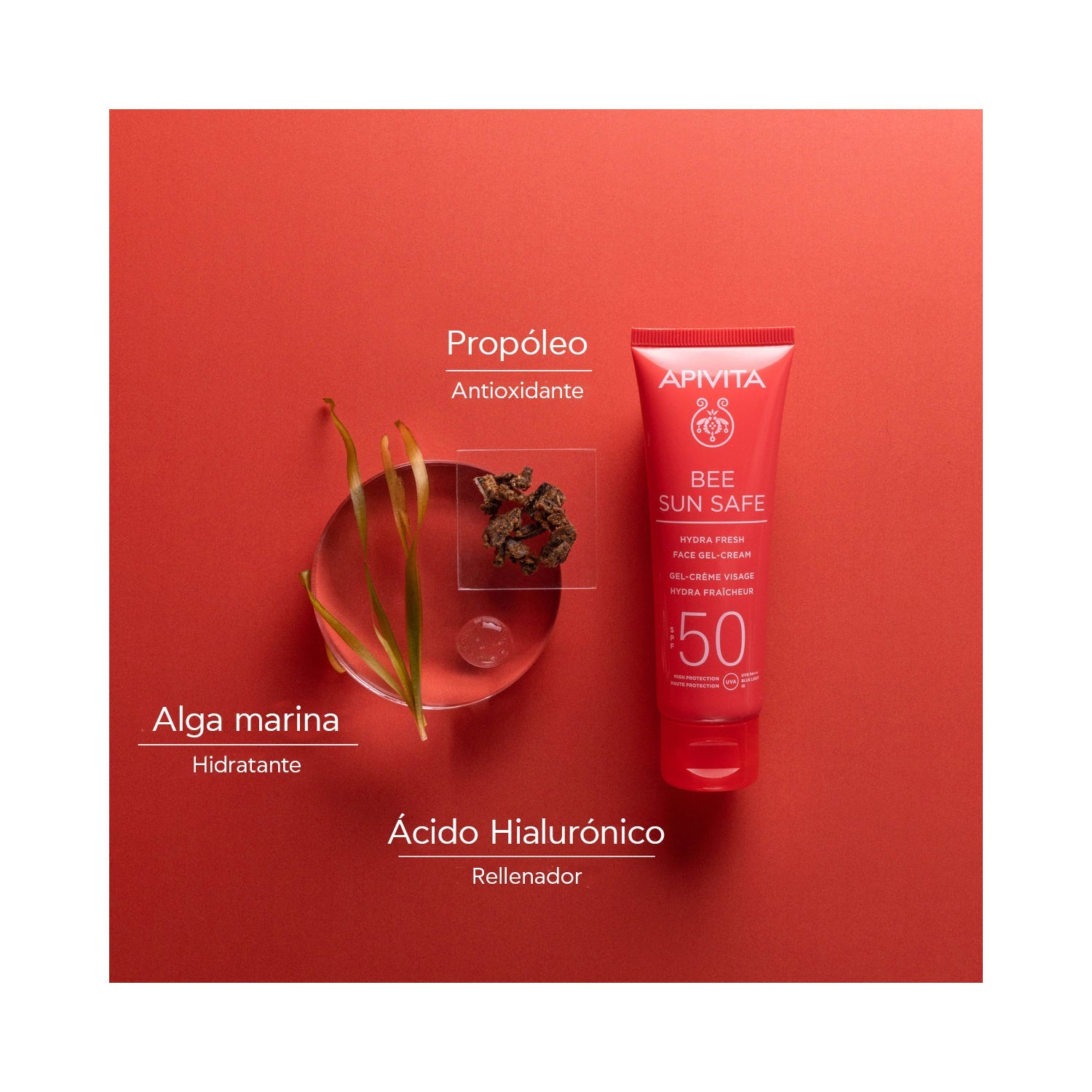 Apivita Bee Sun Safe Hydra Fresh Gel-Crema Facial SPF50 50 ml