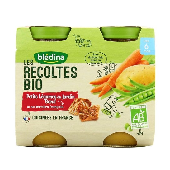 Blédina Verduras de la Huerta y Vacuno 2 X200 g