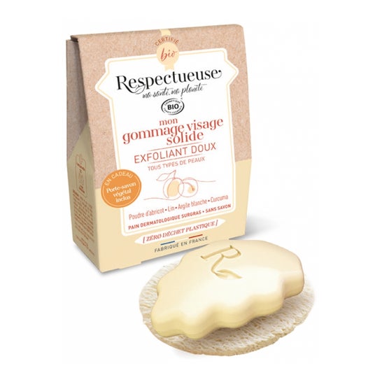 Respectueuse Kit Mi Exfoliante Facial Sólido 35g + Porta Jabón