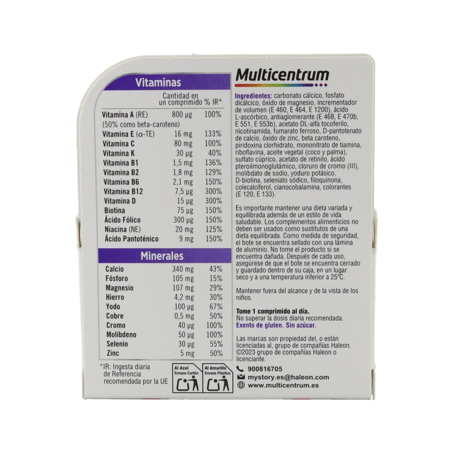Multicentrum Mujer 50+ 30comp