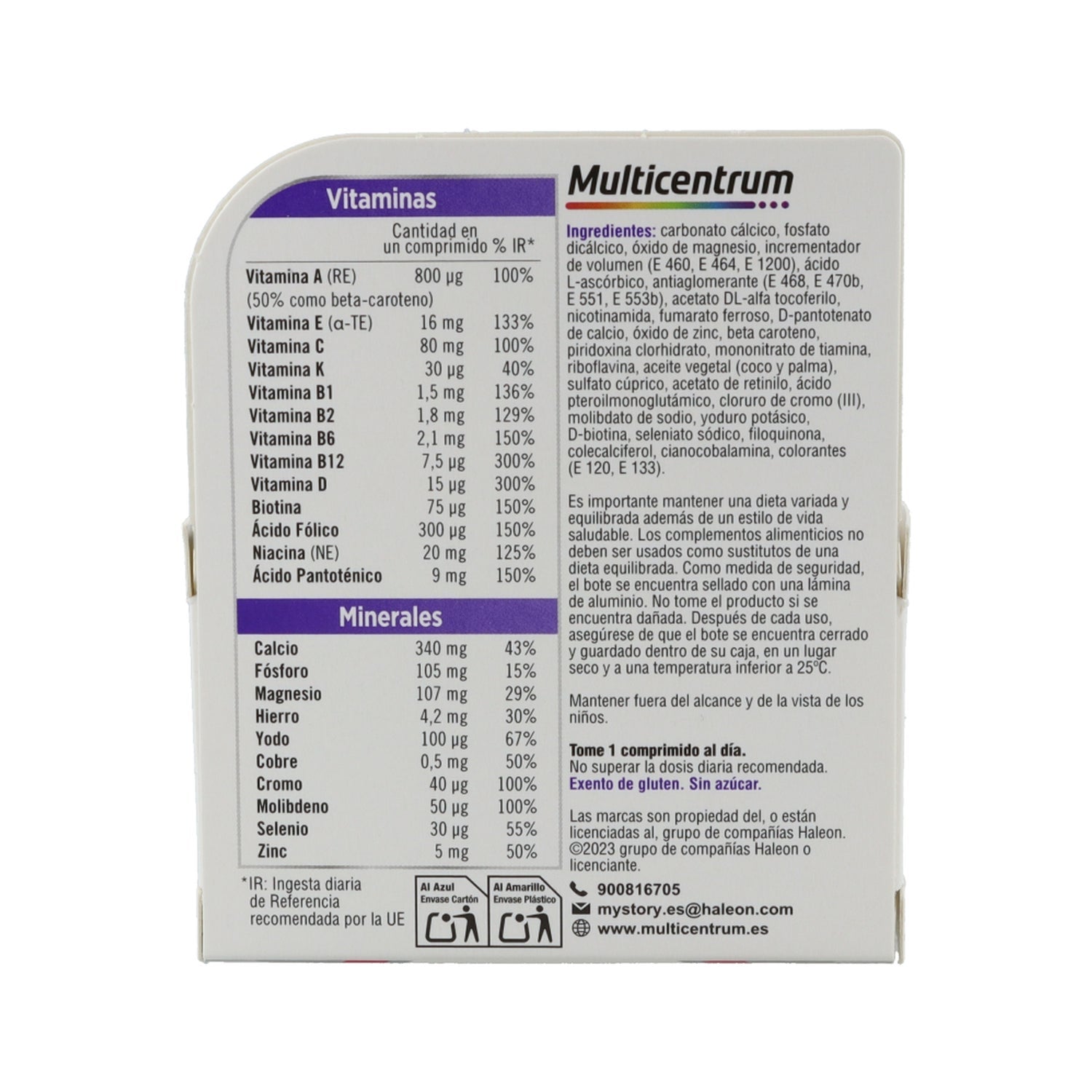 Multicentrum Mujer 50+ 30comp