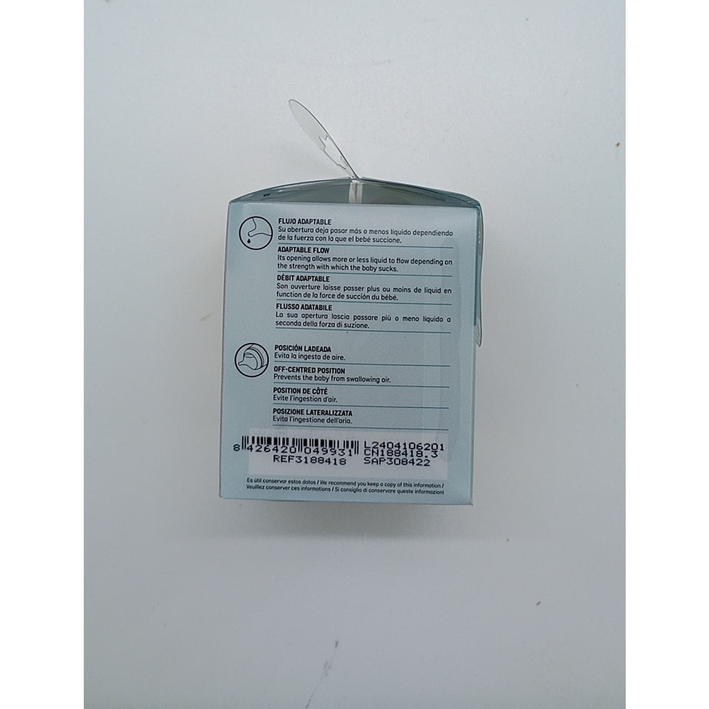 Suavinex Tetina Zero Zero Silicona Anticólicos Flujo Adaptable +0m 2uds