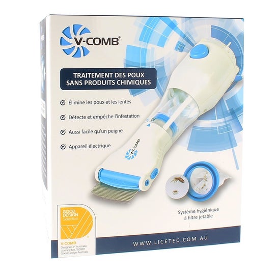 Licetec V-Comb Peine Eléctrico Antipiojos 1ud