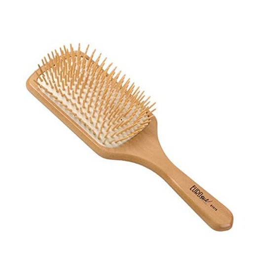 Eurostil Cepillo Cuadrado Fuelle Mango Madera grande