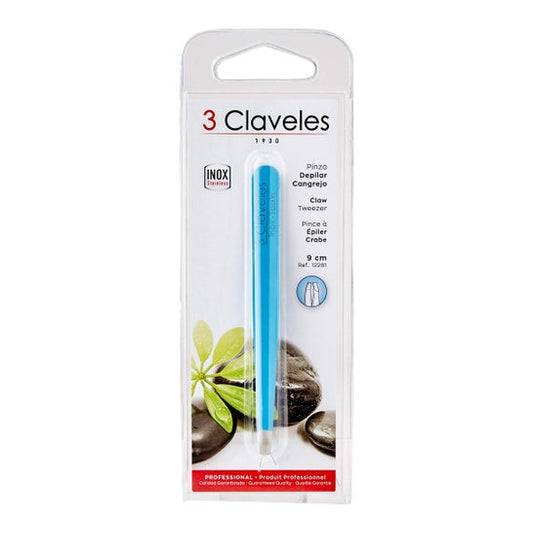 3 Claveles Pinzas Depilar Innox Colores 1ud