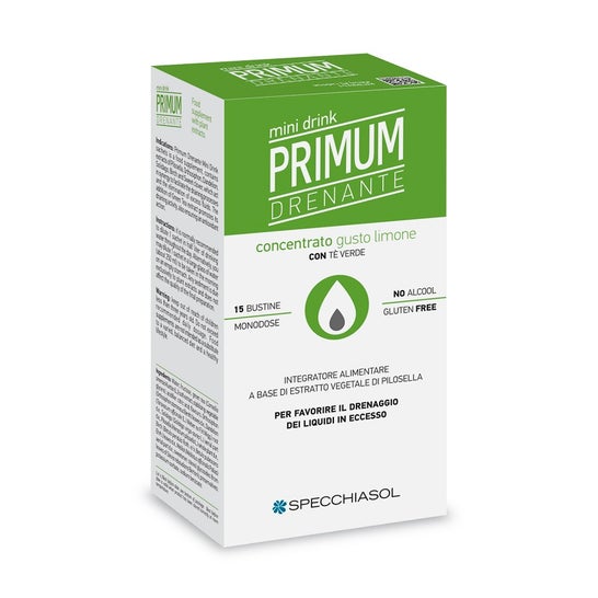 Specchiasol Mini Drink Primum Drenante Sabor Limón 15 sobres