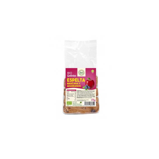 Solnatural Galletas Espelta Manzana Arándano Bio 175g