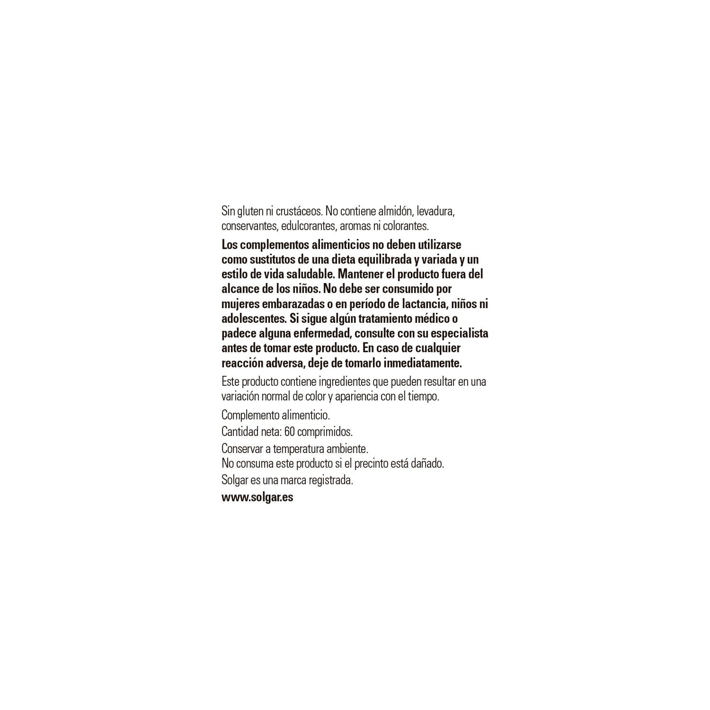 Solgar Glucosamina Condroitina MSM 60comp