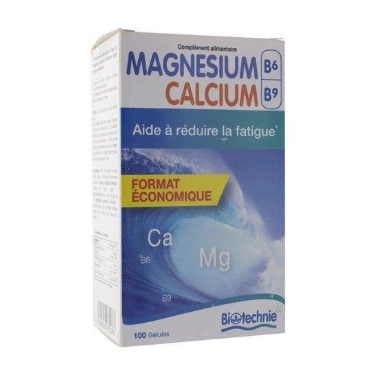Biotechnie Magnesium Calcium B6 y B9 100 caps