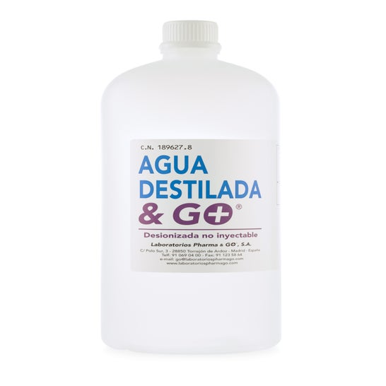 & Go Agua Destilada 1000ml