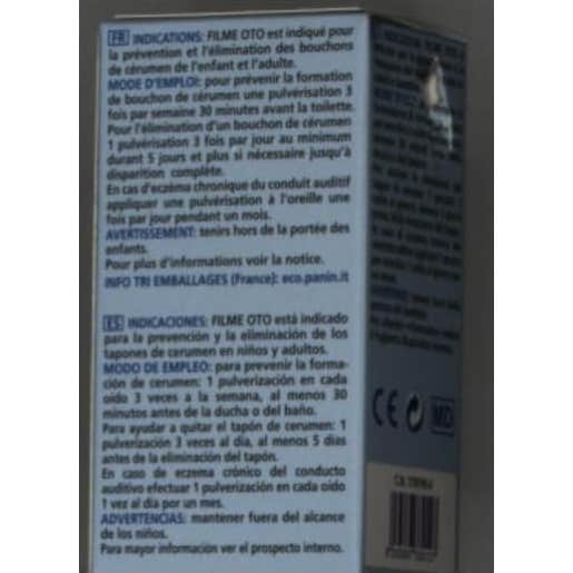 Filme Oto Spray Auricular para Detersión 1 20ml