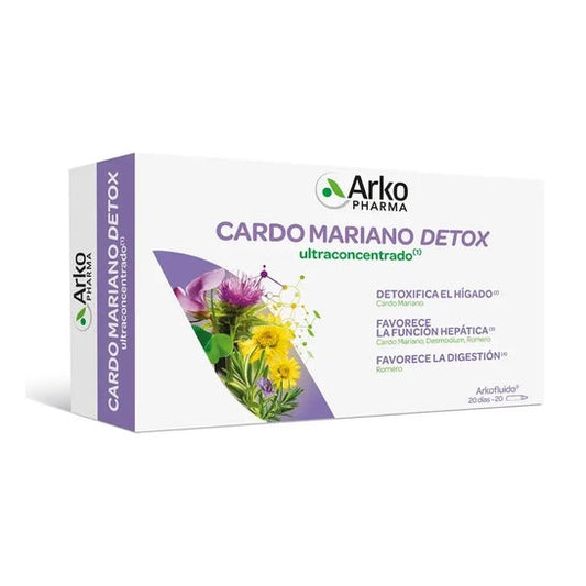 Arkopharma Arkofluido Cardo Mariano Detox 20 ampollas