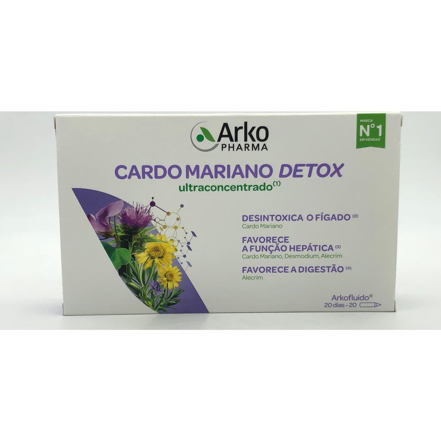 Arkopharma Arkofluido Cardo Mariano Detox 20 ampollas