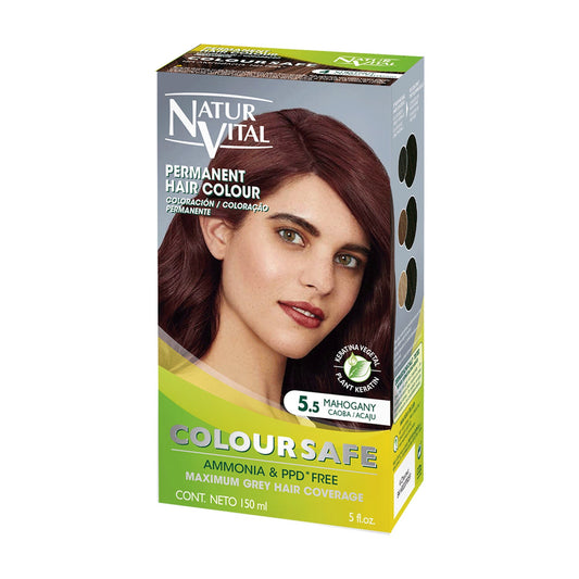 NaturVital Coloursafe Tinte Permanente 5.5 Caoba 150ml