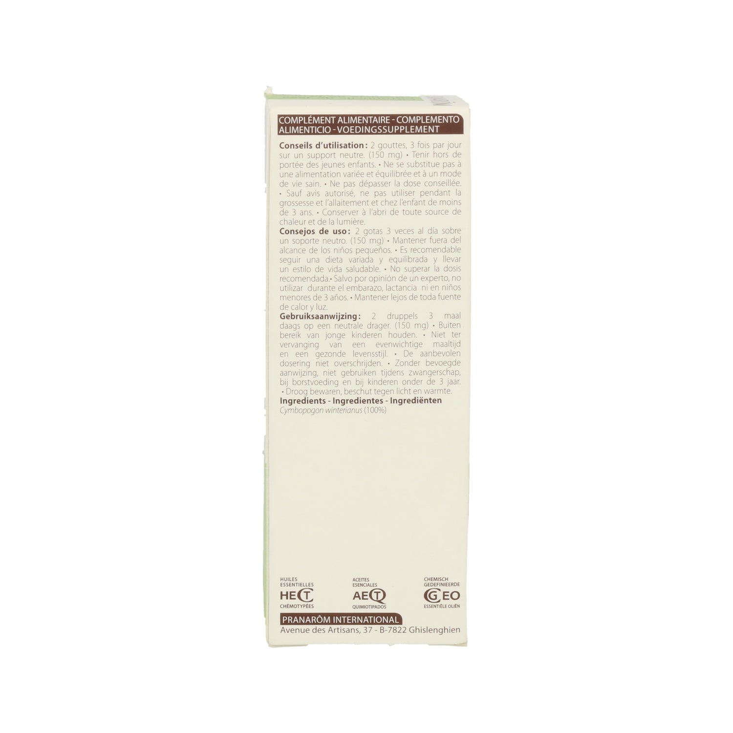 Pranarôm Aceite Esencial de Citronela de Java 10ml