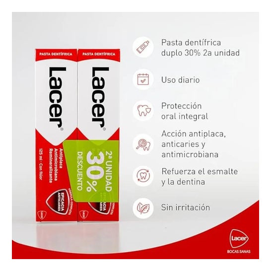 Lacer Pasta Dentífrica 2x125ml