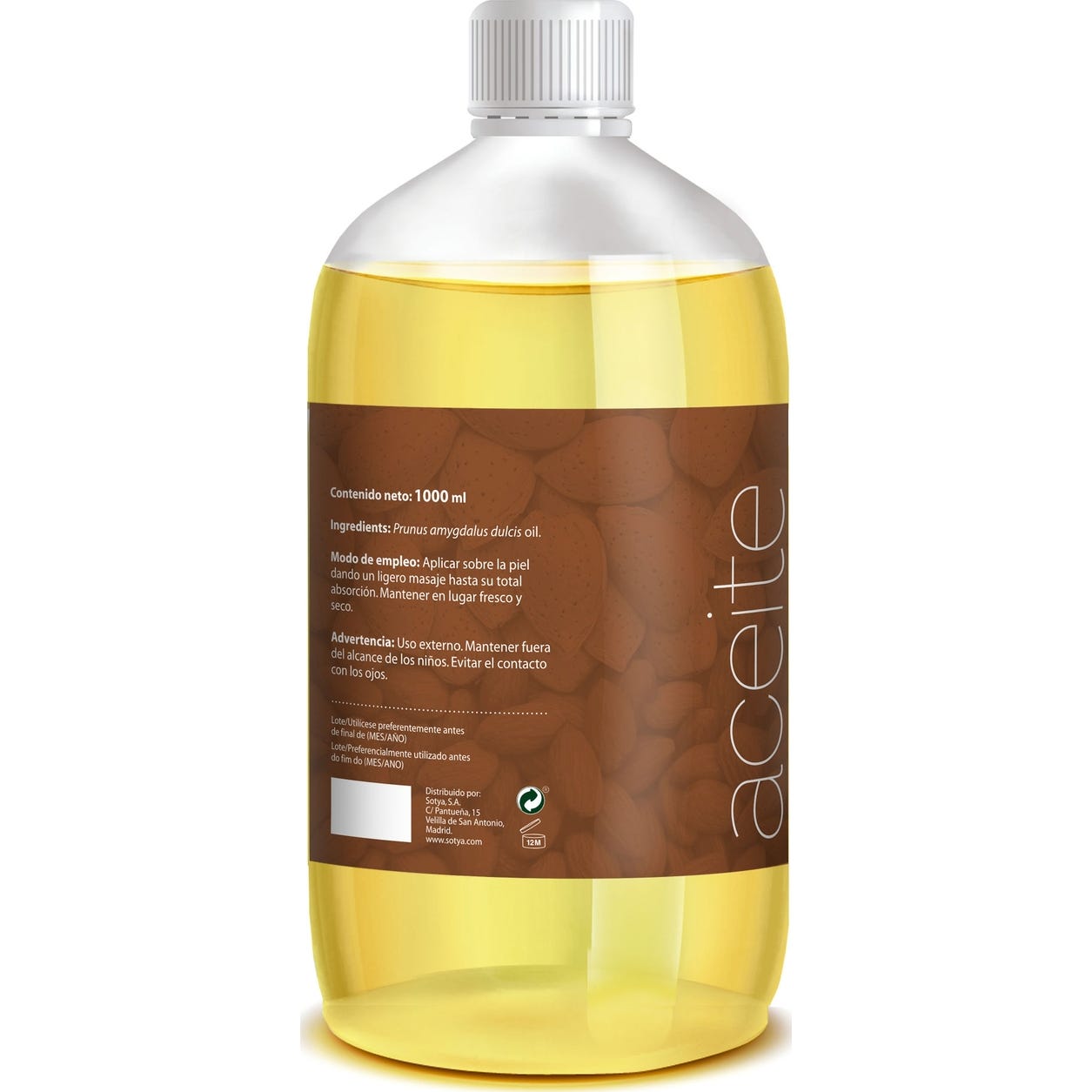 Sotya aceite de almendras dulces 1l