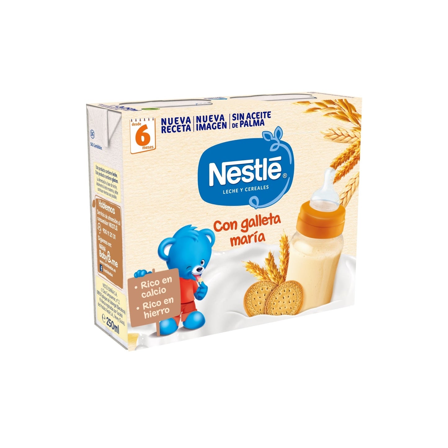 Nestlé papilla galleta 250ml+250ml