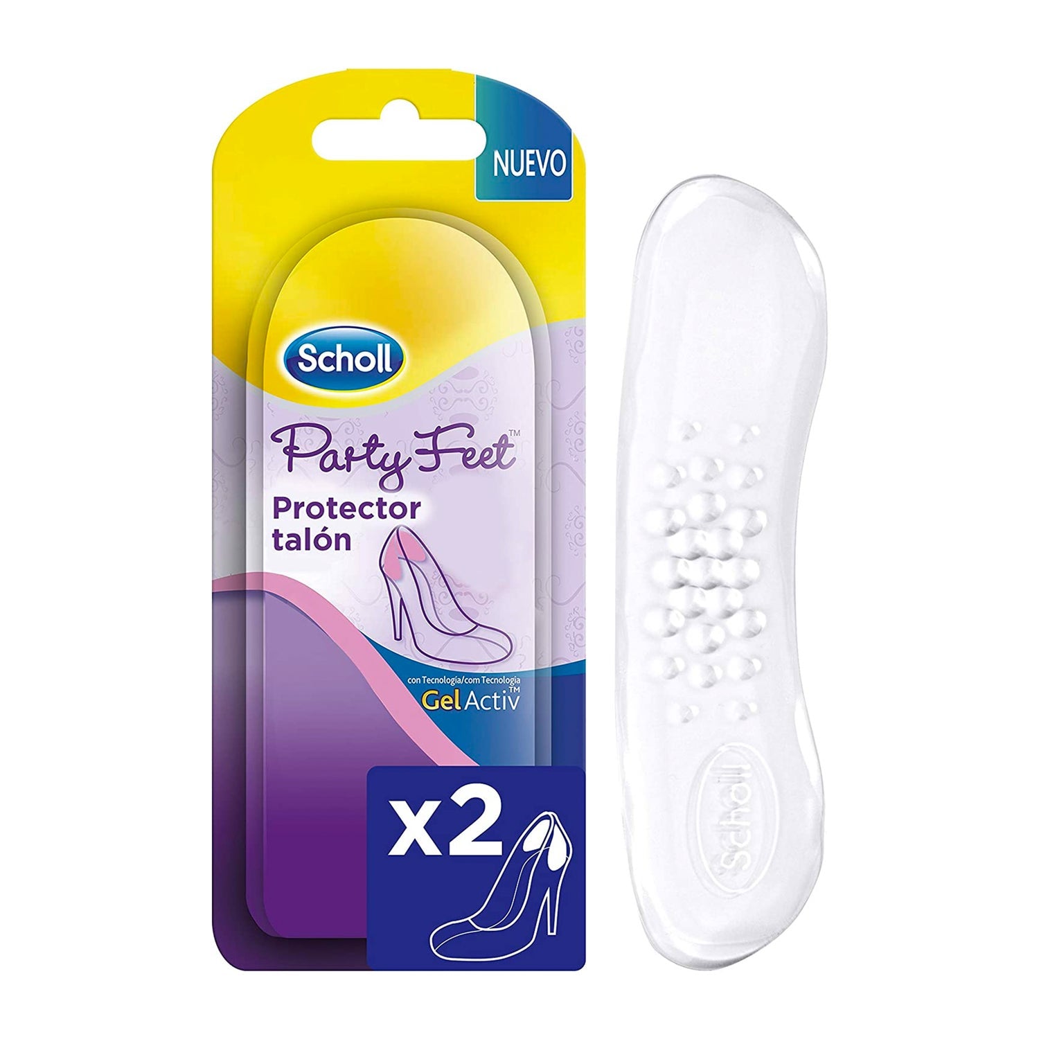 Scholl Party Feet Gel Activ Protector Talón 1par