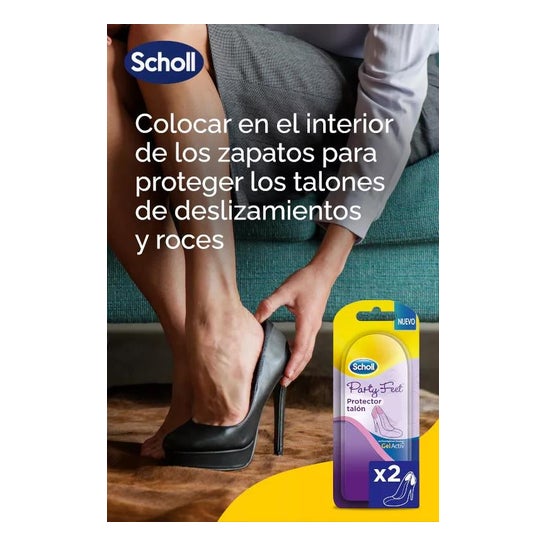 Scholl Party Feet Gel Activ Protector Talón 1par