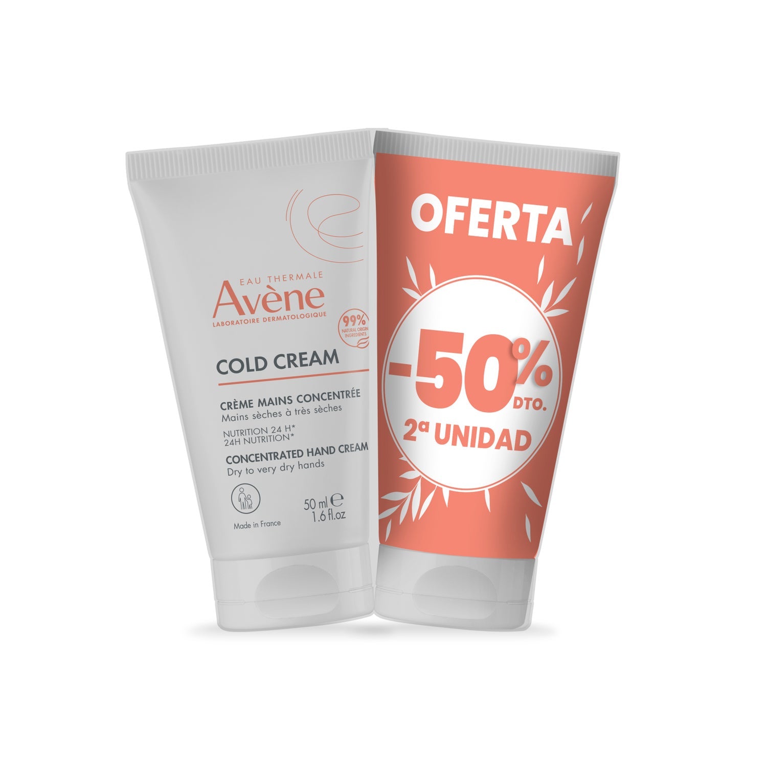 Avène Cold Cream Crema Manos Concentrada 2x50ml